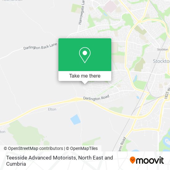 Teesside Advanced Motorists map