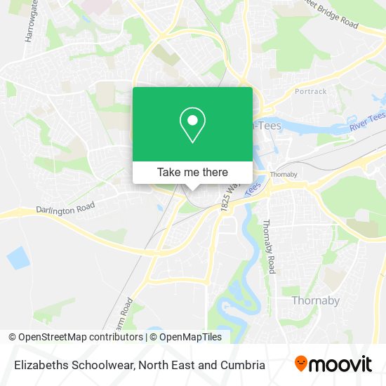 Elizabeths Schoolwear map