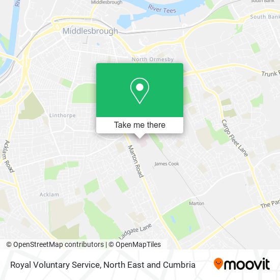 Royal Voluntary Service map