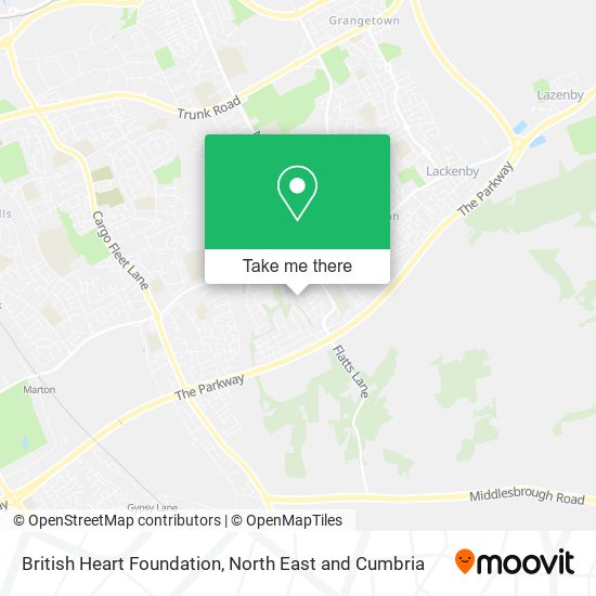 British Heart Foundation map