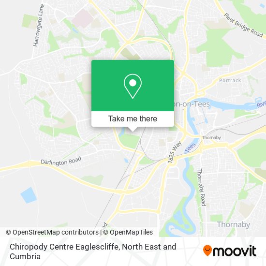 Chiropody Centre Eaglescliffe map