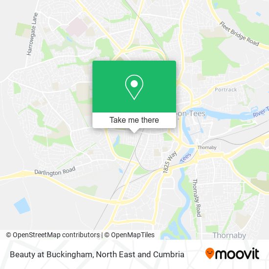Beauty at Buckingham map