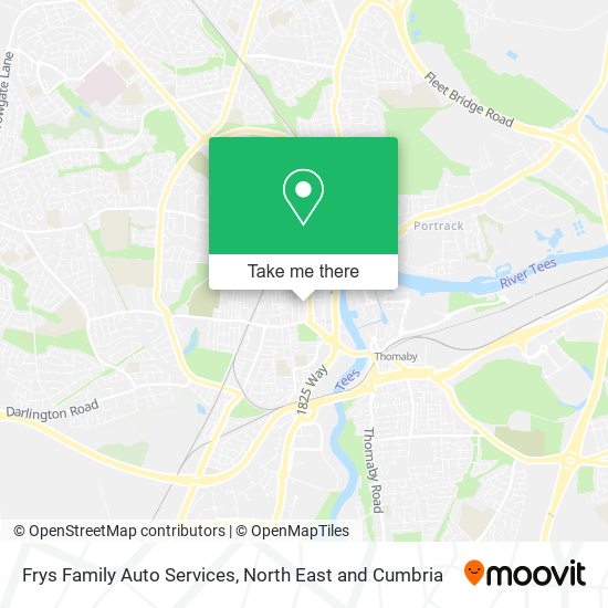 Frys Family Auto Services map