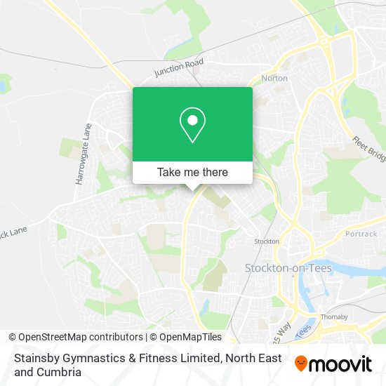 Stainsby Gymnastics & Fitness Limited map