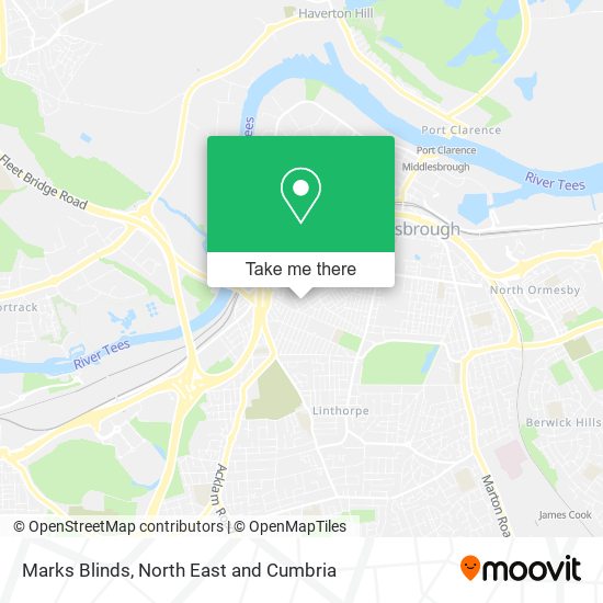 Marks Blinds map