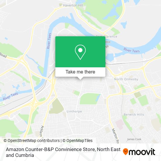 Amazon Counter-B&P Convinience Store map