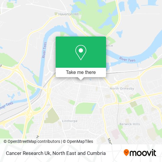 Cancer Research Uk map
