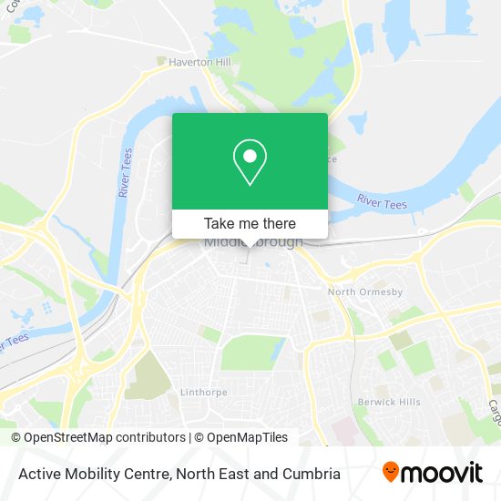 Active Mobility Centre map