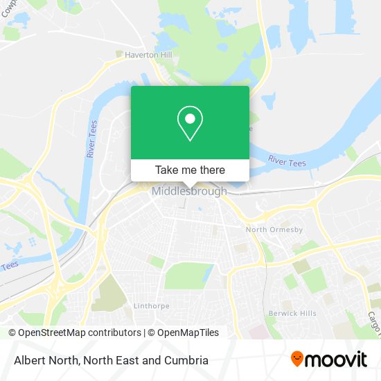 Albert North map