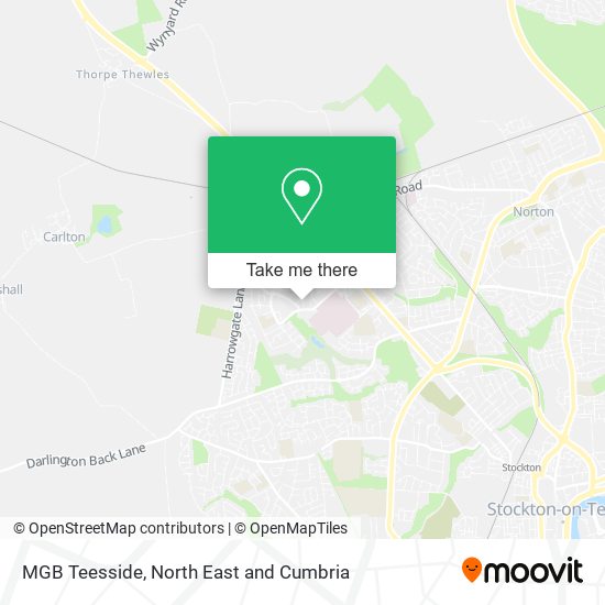 MGB Teesside map