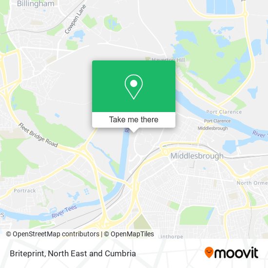 Briteprint map