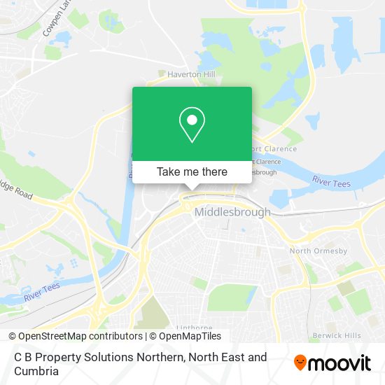 C B Property Solutions Northern map