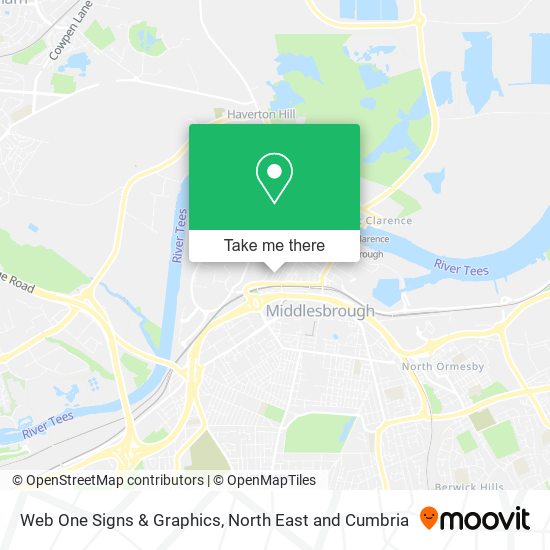 Web One Signs & Graphics map