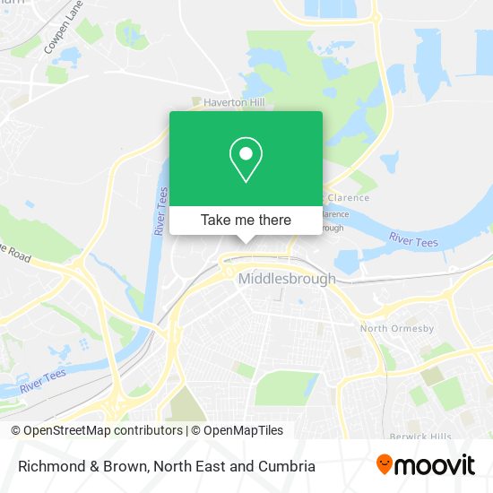 Richmond & Brown map