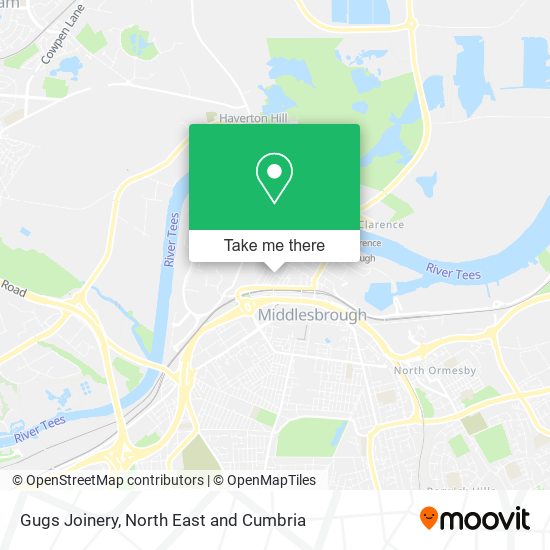 Gugs Joinery map