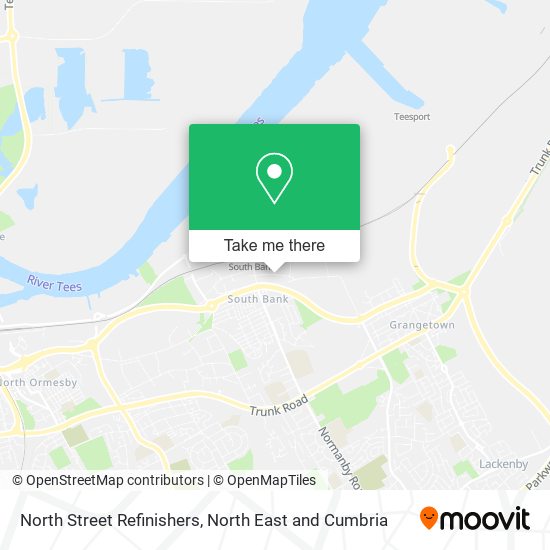 North Street Refinishers map