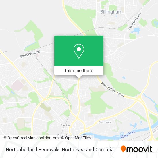 Nortonberland Removals map