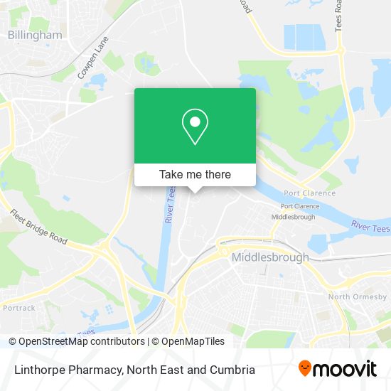 Linthorpe Pharmacy map