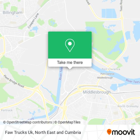 Faw Trucks Uk map