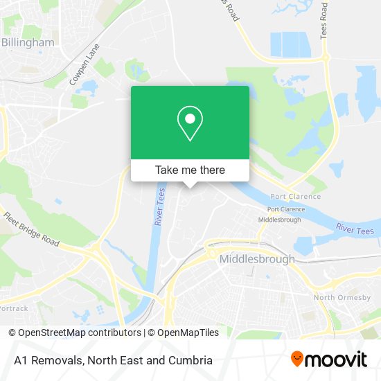 A1 Removals map