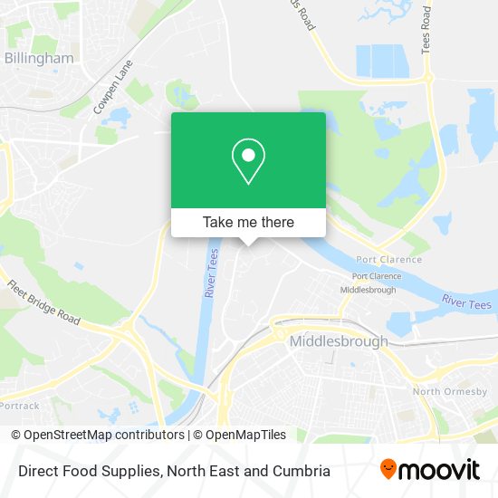 Direct Food Supplies map