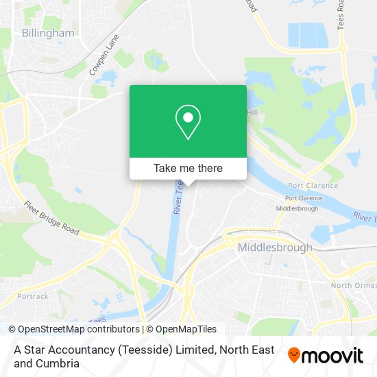 A Star Accountancy (Teesside) Limited map