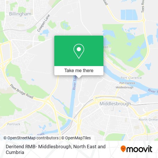 Deritend RMB- Middlesbrough map
