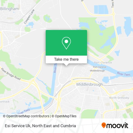 Esi Service Uk map