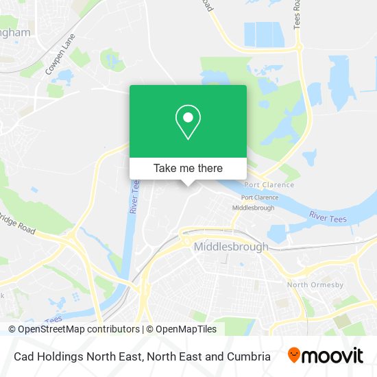 Cad Holdings North East map