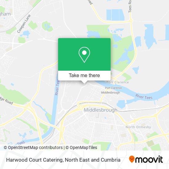 Harwood Court Catering map
