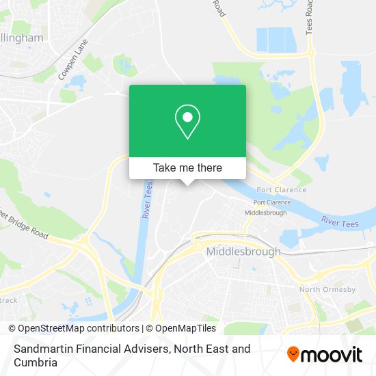 Sandmartin Financial Advisers map