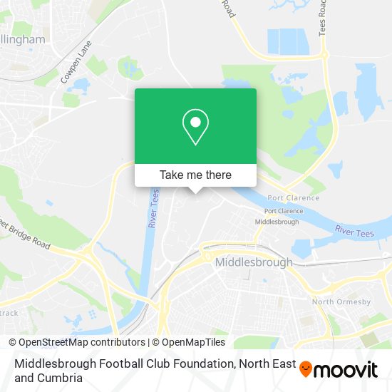 Middlesbrough Football Club Foundation map