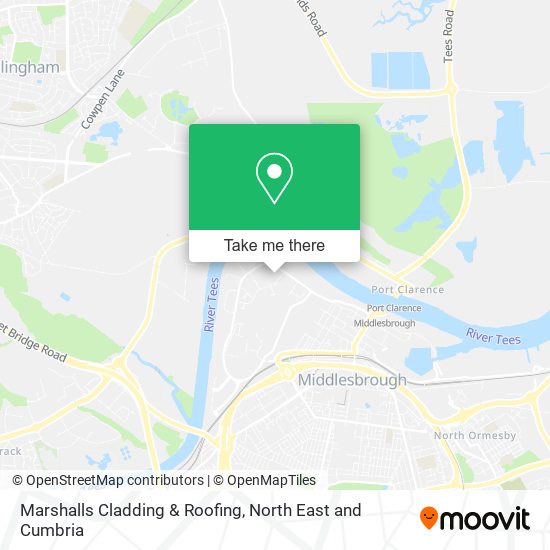 Marshalls Cladding & Roofing map