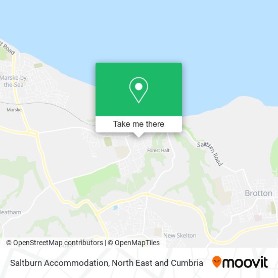 Saltburn Accommodation map
