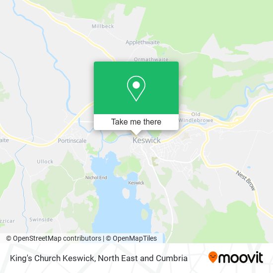 King's Church Keswick map
