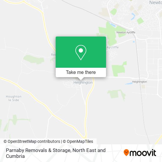 Parnaby Removals & Storage map