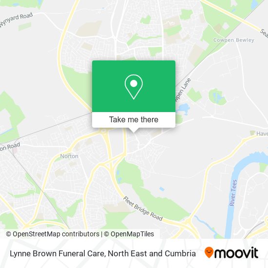 Lynne Brown Funeral Care map