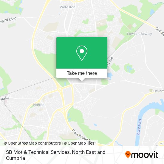 SB Mot & Technical Services map
