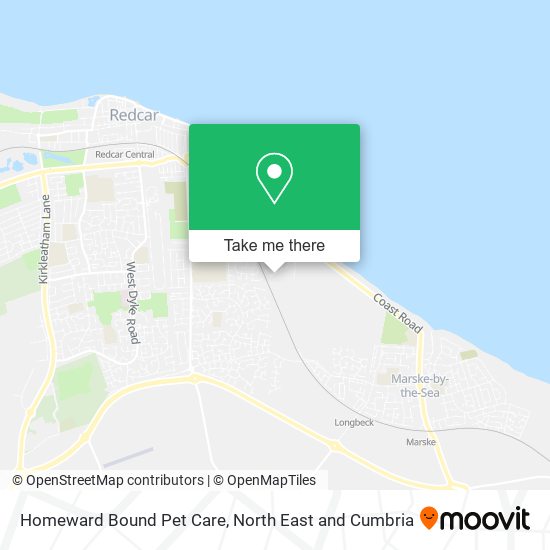 Homeward Bound Pet Care map