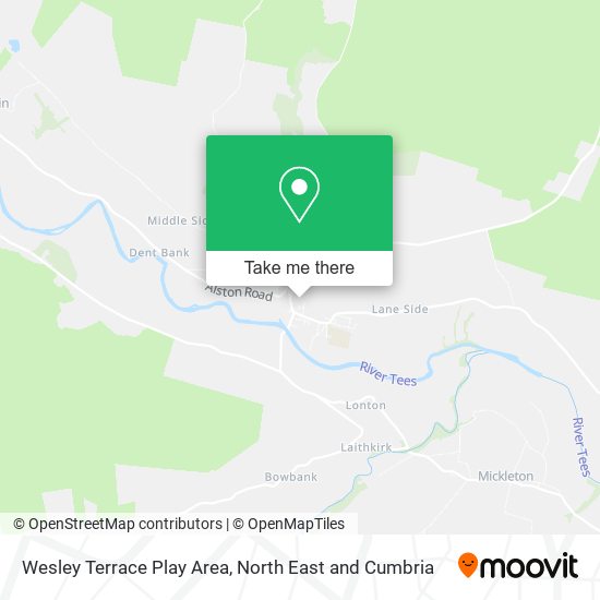 Wesley Terrace Play Area map