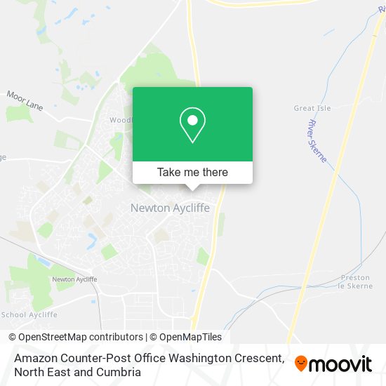 Amazon Counter-Post Office Washington Crescent map