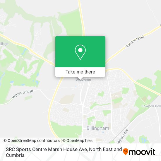 SRC Sports Centre Marsh House Ave map