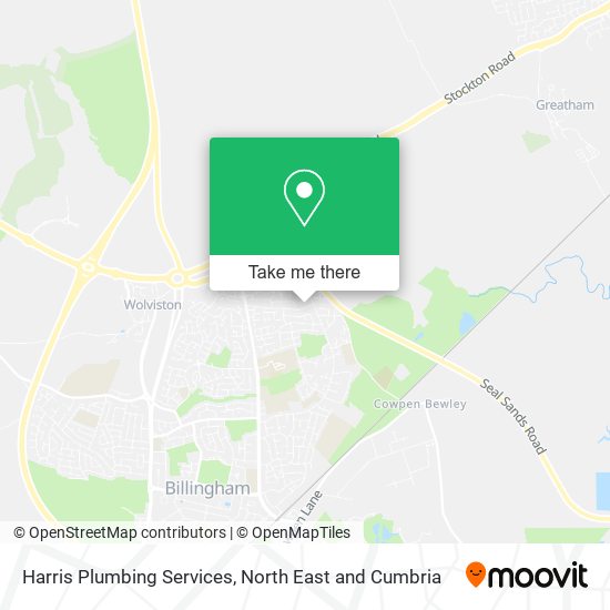 Harris Plumbing Services map