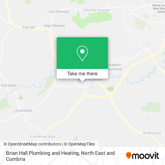 Brian Hall Plumbing and Heating map