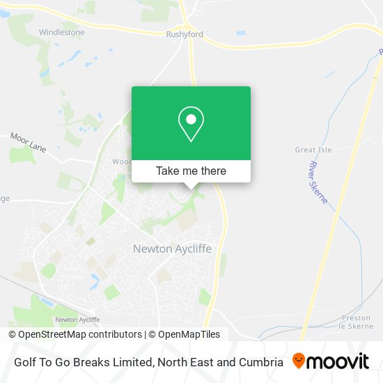 Golf To Go Breaks Limited map
