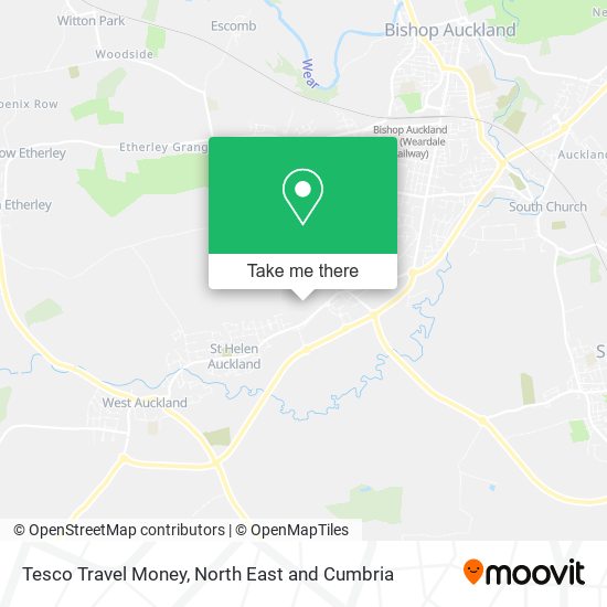 Tesco Travel Money map