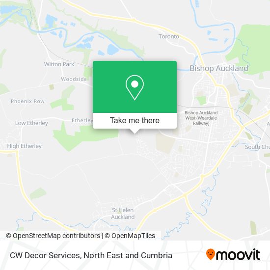 CW Decor Services map