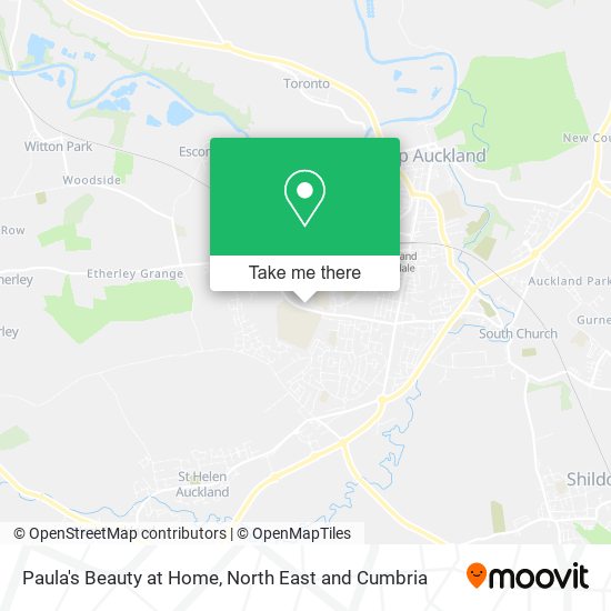 Paula's Beauty at Home map