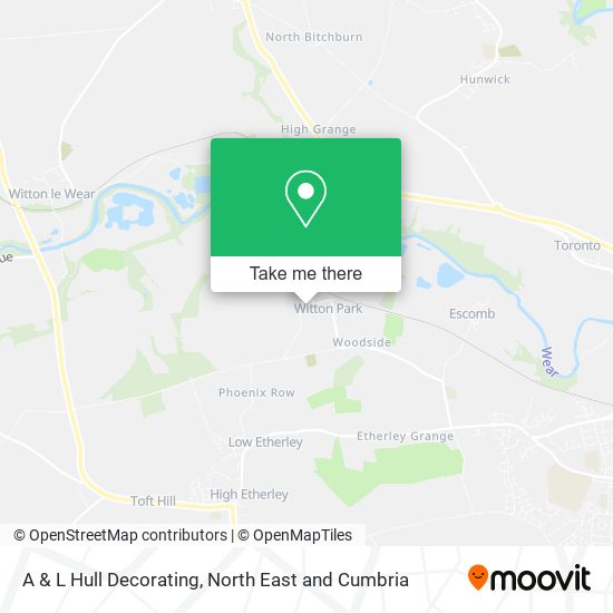 A & L Hull Decorating map