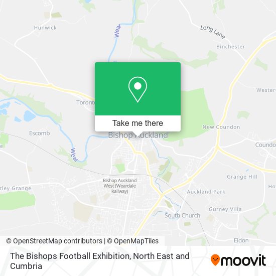 The Bishops Football Exhibition map